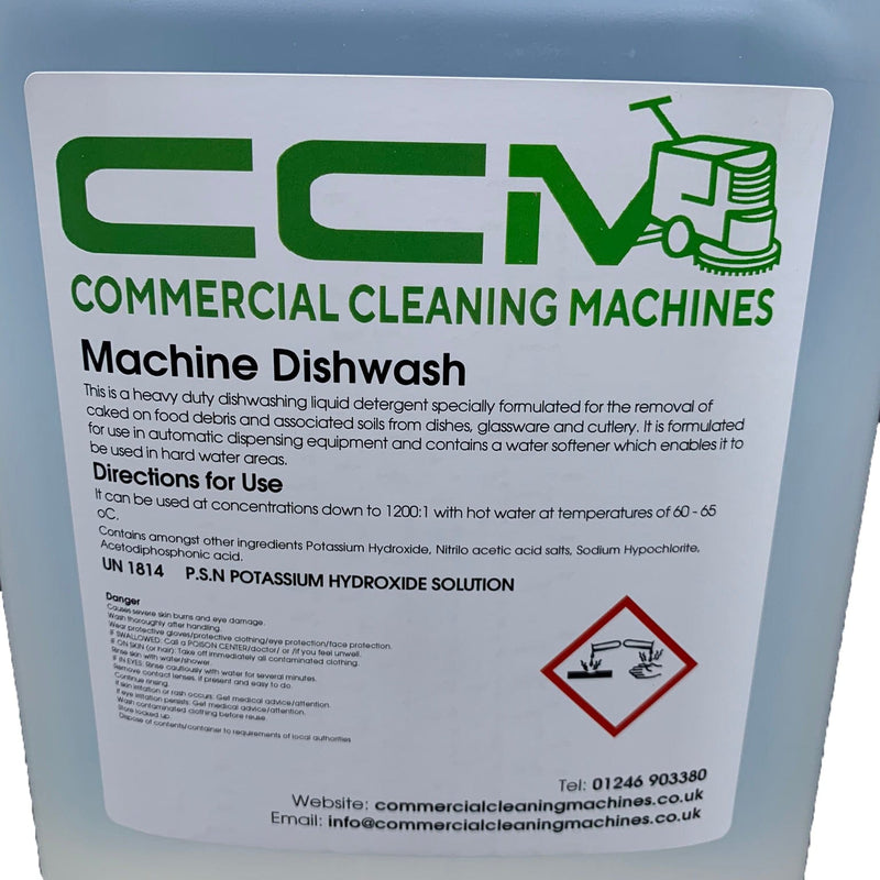 Commercial Cleaning Machines Cleaning Chemicals CCM Automatic Machine Dishwash Solution - 5 Litres 722777681113 B224/5 - Buy Direct from Spare and Square