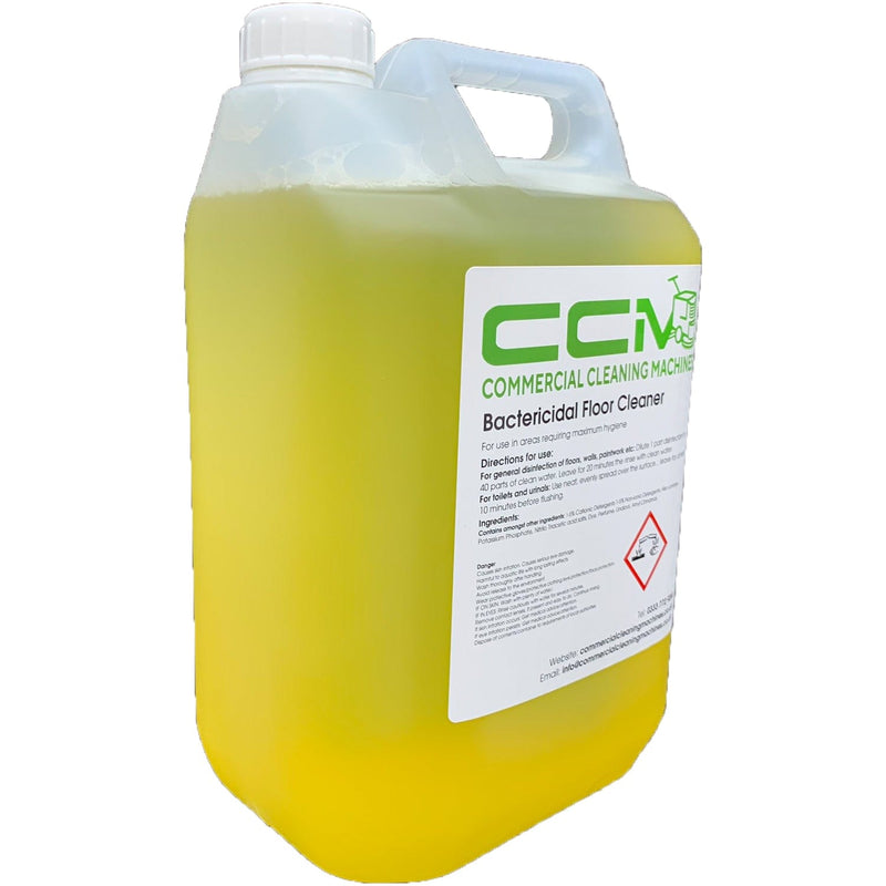 Commercial Cleaning Machines Cleaning Chemicals CCM Bactericidal Floor Cleaner - 5 Litres - Maximum Hygiene Floor Cleaner 722777681120 A118/5 - Buy Direct from Spare and Square