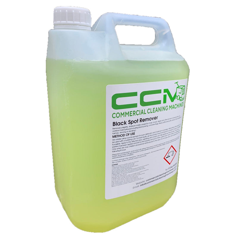 Commercial Cleaning Machines Cleaning Chemicals CCM Black Spot Remover - 5 Litres - Patio and Driveway Stubborn Mark Remover 722777681144 16094/5 - Buy Direct from Spare and Square