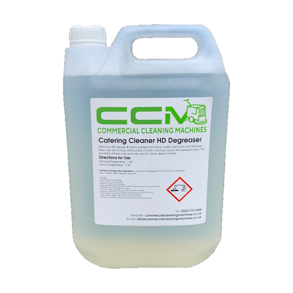 Commercial Cleaning Machines Cleaning Chemicals CCM Catering Cleaner HD Degreaser - 5L - Easily Removes Grease 722777681175 A119/5 - Buy Direct from Spare and Square