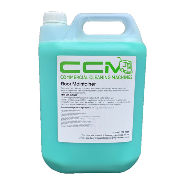 Commercial Cleaning Machines Cleaning Chemicals CCM Floor Maintainer - 5 Litres - Leaves a Highly Polished Low Slip Surface 722777681199 89002/5 - Buy Direct from Spare and Square