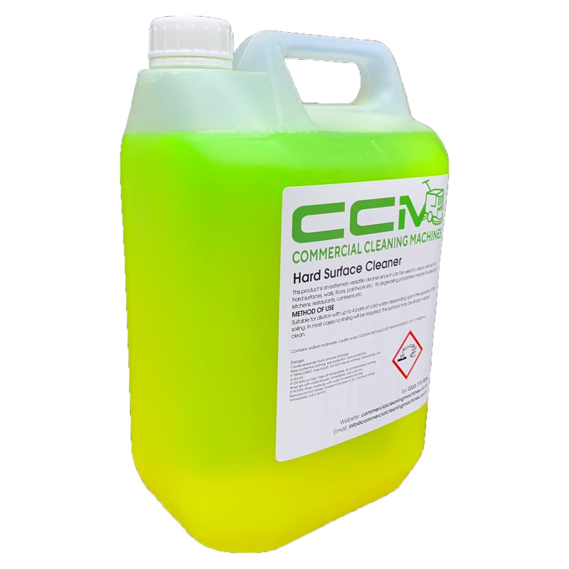 Commercial Cleaning Machines Cleaning Chemicals CCM Hard Surface Cleaner - 5 Litres - Degreasing Surface Cleaner 722777681229 A114/5 - Buy Direct from Spare and Square