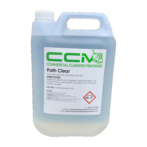 Commercial Cleaning Machines Cleaning Chemicals CCM Path Clear - 5 Litres - Clear Paths and Waste Ground 722777681281 M109/5 - Buy Direct from Spare and Square