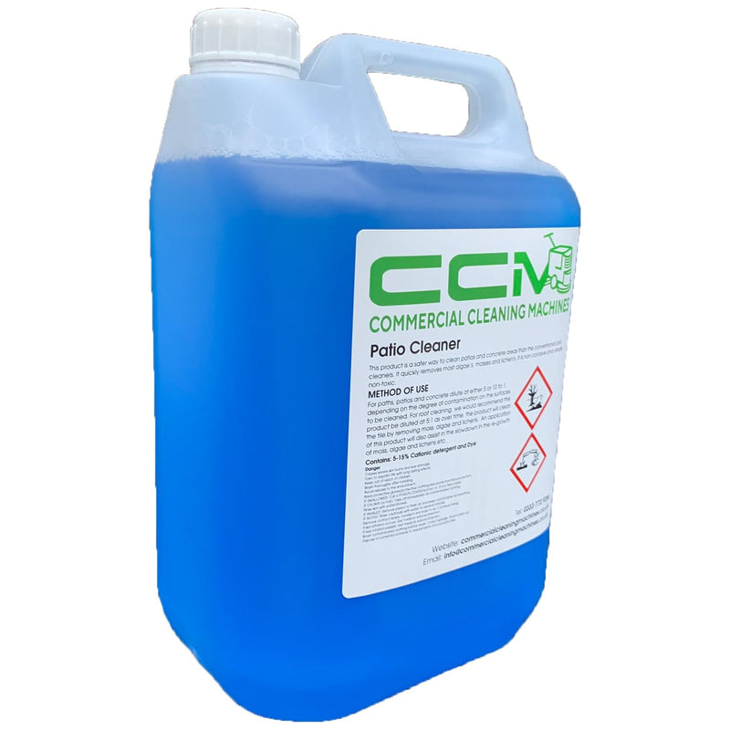 Commercial Cleaning Machines Cleaning Chemicals CCM Patio Cleaner - 5 Litres - Removes Moss, Algaes and Lichens 722777681298 D401/5 - Buy Direct from Spare and Square