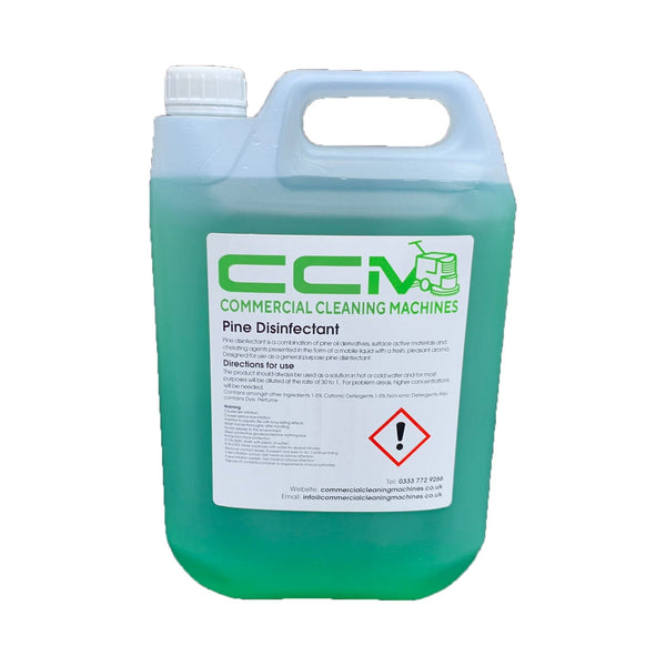 Commercial Cleaning Machines Cleaning Chemicals CCM Pine Disinfectant - 5 Litres - General Purpose Disinfectant 722777681304 J903/5 - Buy Direct from Spare and Square