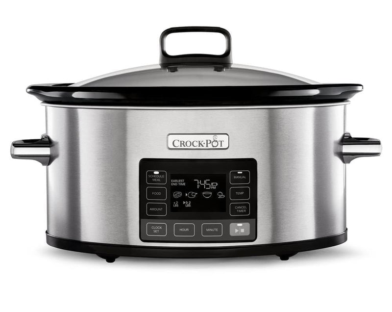 Crockpot Slow Cookers Crockpot 5.6L Time Select Slow Cooker - Stainless Steel 5060569672136 CSC066 - Buy Direct from Spare and Square