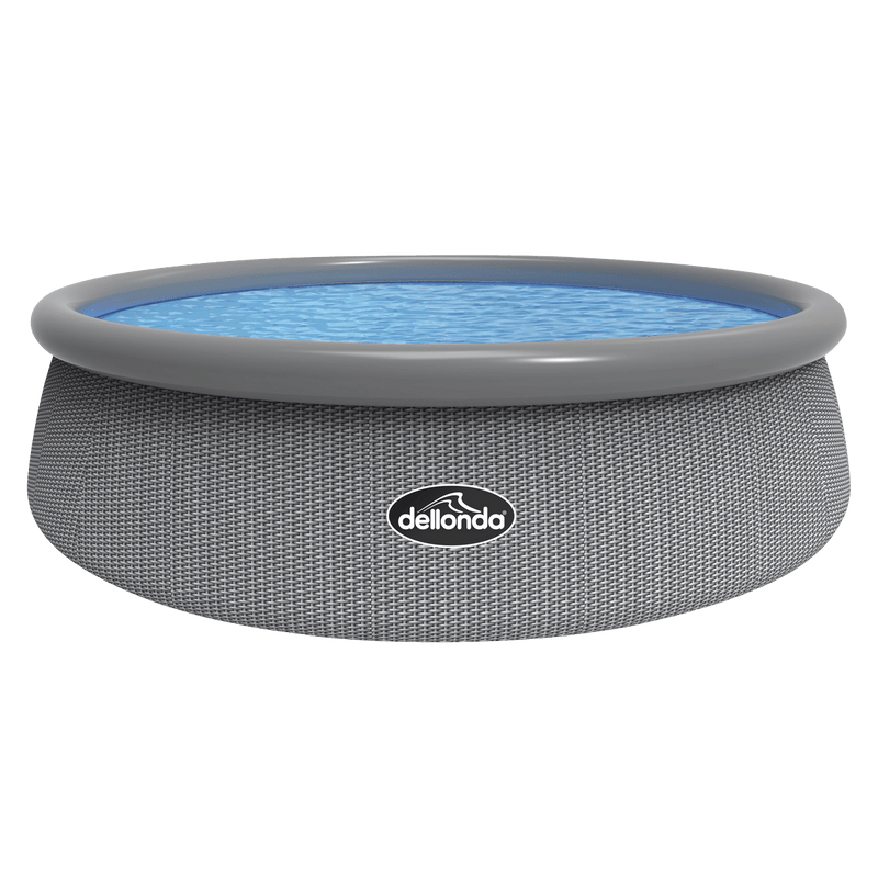 Dellonda Hot Tub Dellonda 15ft Rattan Effect Garden Paddling Pool With Pump DL18 - Buy Direct from Spare and Square