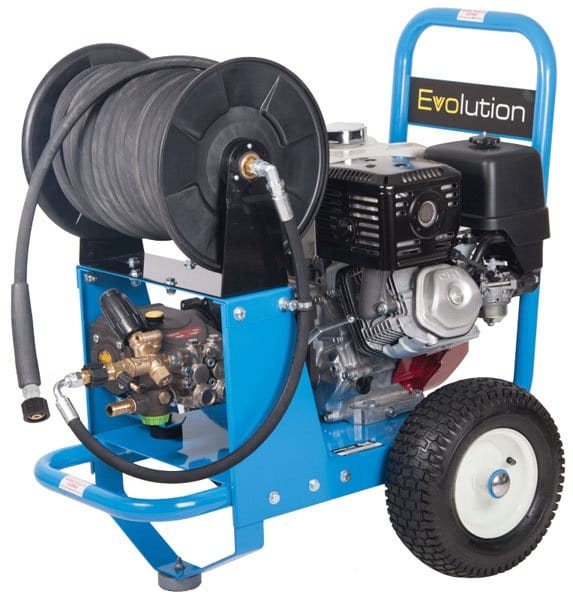Dual Pumps Pressure Washer Evolution 2 Honda GX390 Pressure Washer - 21lpm - 200bar 40m Hose Reel E2T21200PHR-HR - Buy Direct from Spare and Square
