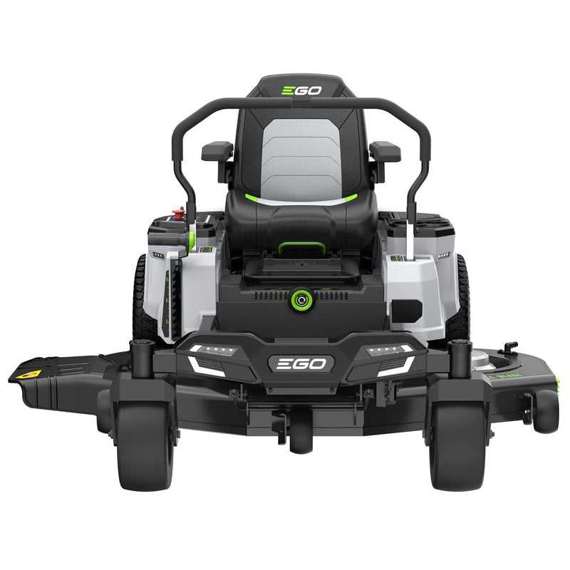 EGO Lawnmower EGO NEW - Z6 Zero-Turn 132cm larger wheels 3 cutting blades Fabricated steel deck (side discharge, with mulching plug); LAP BAR c/w Charger 4894863100641 ZT5201E-L - Buy Direct from Spare and Square