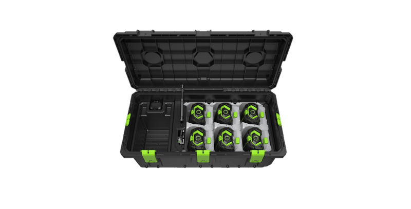 EGO Lawnmower Spares EGO EGCHU600 MULTI-PORT CHARGING CASE (NO BATTERIES INCLUDED) 6924969117873 CHU6000 - Buy Direct from Spare and Square