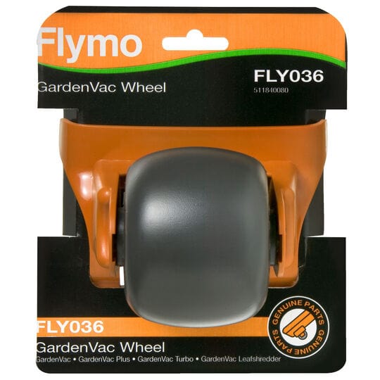 Flymo Lawnmower Spares Genuine Flymo FLY036 GardenVac Wheel 511840080 - Buy Direct from Spare and Square