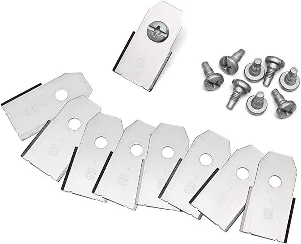 Flymo Lawnmower Spares Genuine Flymo FLY072 Metal Blades x 9 For EasiLife and 1200R Robotic Lawn Mowers FLY072 - Buy Direct from Spare and Square