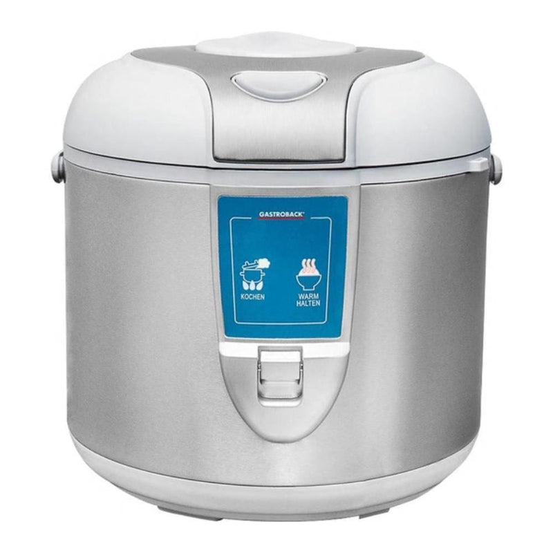 Gastroback Rice Cookers Gastroback Design Rice Cooker with Non-stick & Auto Keep Warm, 5L, ‎700W, Silver 4016432625182 62518 - Buy Direct from Spare and Square