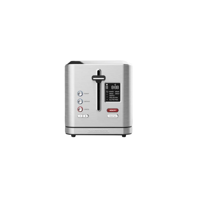 Gastroback Toasters Gastroback Design Digital 2 Slice Toaster 4016432623959 62395 - Buy Direct from Spare and Square