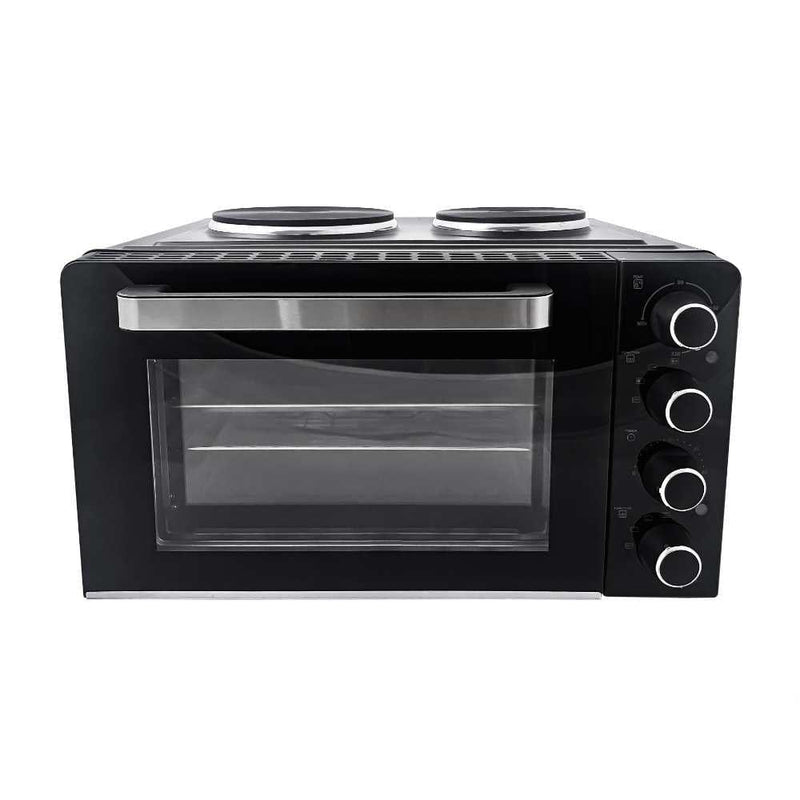 Hamilton Beach Microwaves Hamilton Beach 28L Mini Oven with Double Hotplate 5060916370265 HB28HDB - Buy Direct from Spare and Square