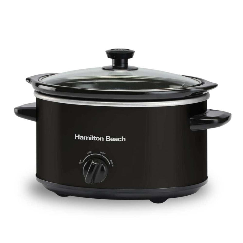 Hamilton Beach Slow Cookers Hamilton Beach 'The Comfort Cook' 3.5L Black Slow Cooker 5060916370203 HBSC040B - Buy Direct from Spare and Square