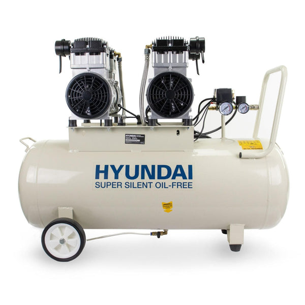 Hyundai Air Compressor Hyundai 100 Litre Low Noise, Oil Free, 145PSI Electric Air Compressor - HY2150100 5059608403947 HY2150100 - Buy Direct from Spare and Square