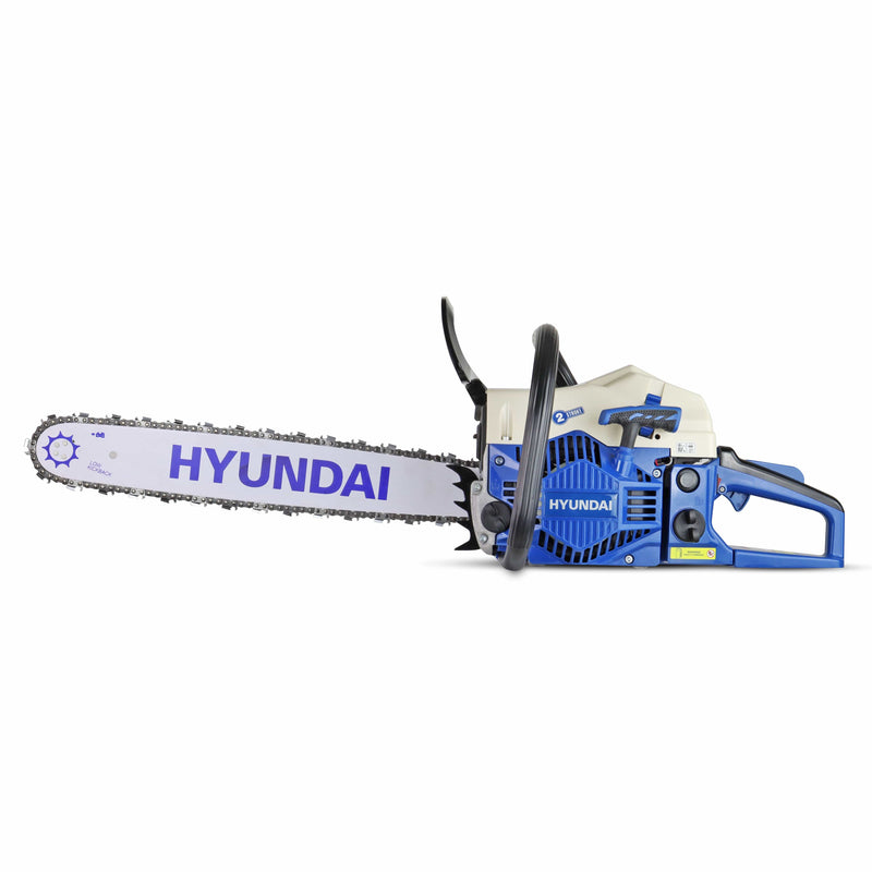 Hyundai Chainsaw Hyundai 62cc 20” Petrol Chainsaw 2-Stroke Easy Start - HYC6200X 5056275799328 HYC6200X - Buy Direct from Spare and Square