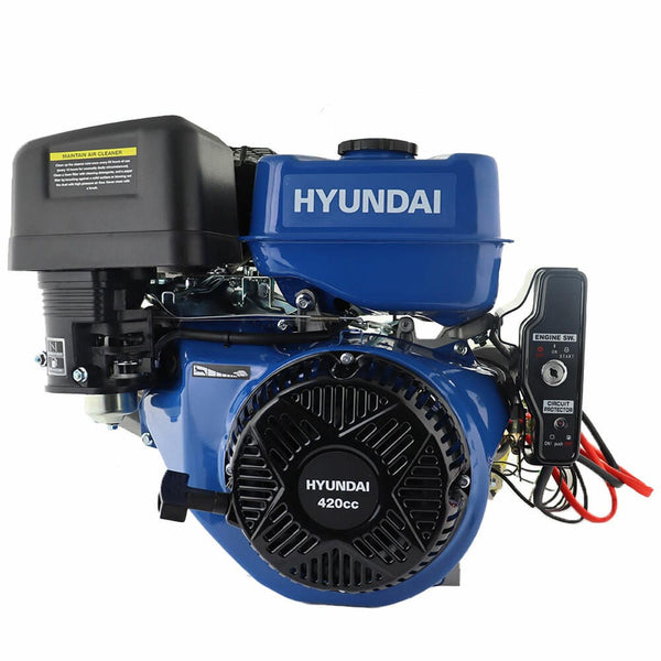 Hyundai Engine Hyundai 14hp 420cc 4 Stroke Petrol Engine - OHV - Electric Start 5059608222067 IC420XE-25 - Buy Direct from Spare and Square