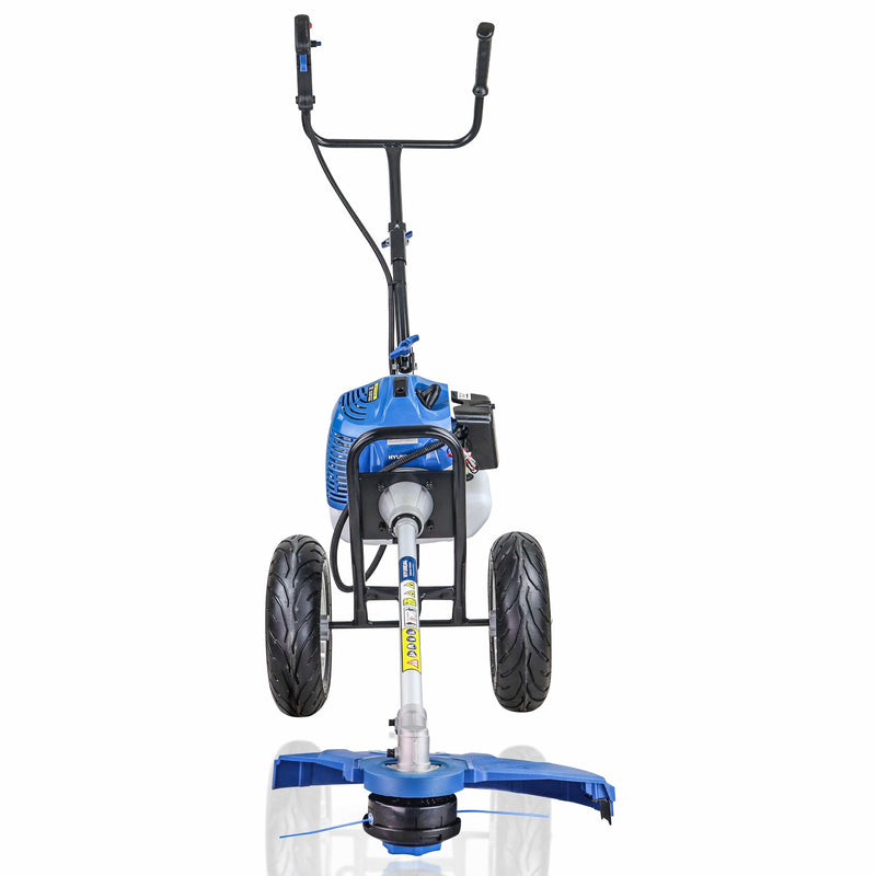 Hyundai Garden Strimmer Hyundai 52cc Petrol Wheeled Grass Trimmer - HYWT5200X 5056275758967 HYWT5200X - Buy Direct from Spare and Square