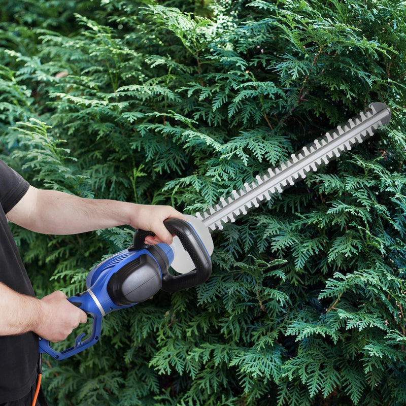 Hyundai Garden Strimmer Hyundai 680W 610mm Corded Electric Hedge Trimmer / Pruner - HYHT680E 5056275799922 HYHT680E - Buy Direct from Spare and Square