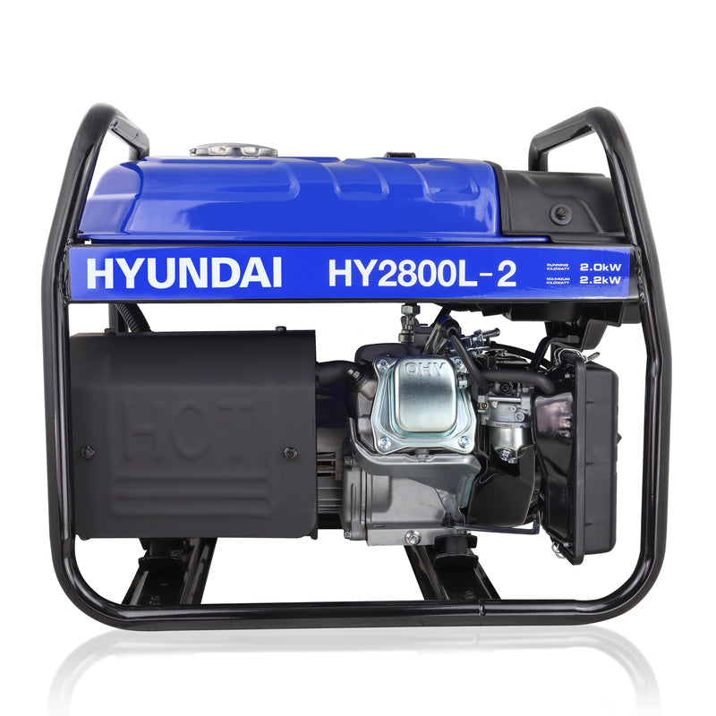 Hyundai Generator Hyundai 2200W 2.75kVa Recoil Start Site Petrol Generator - HY2800L-2 600231978033 HY2800L-2 - Buy Direct from Spare and Square