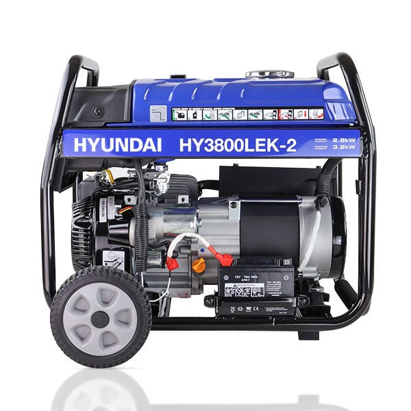 Hyundai Generator Hyundai 3200W 4kVa Recoil Start Site Petrol Generator - HY3800LEK-2 600231978057 HY3800LEK-2 - Buy Direct from Spare and Square