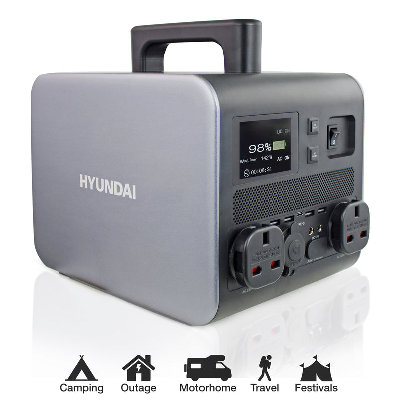 Hyundai Generator Hyundai Portable Power Station - HPS-300 - 600w - Silent and Emission Free 5056275755829 HPS-300 - Buy Direct from Spare and Square