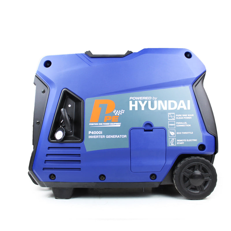 Hyundai Generator P1PE 3800W Portable Petrol Inverter Generator (Powered by Hyundai) - P4000i 600231976558 P4000i - Buy Direct from Spare and Square