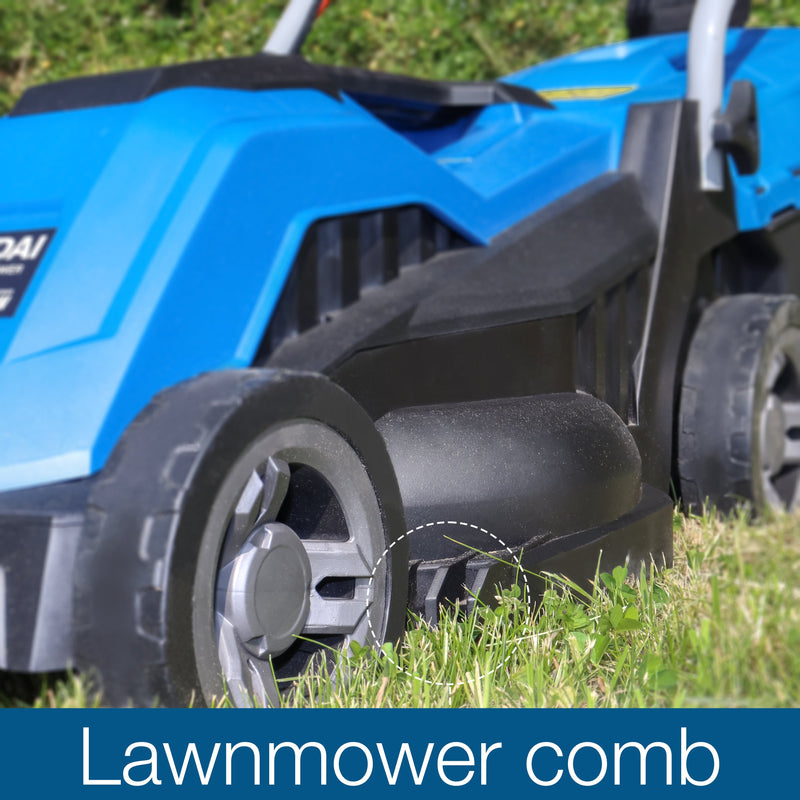 Hyundai Lawnmower Hyundai 33cm 1200w Corded Electric Roller Mulching Lawnmower - HYM3300E 5056275757977 HYM3300E - Buy Direct from Spare and Square