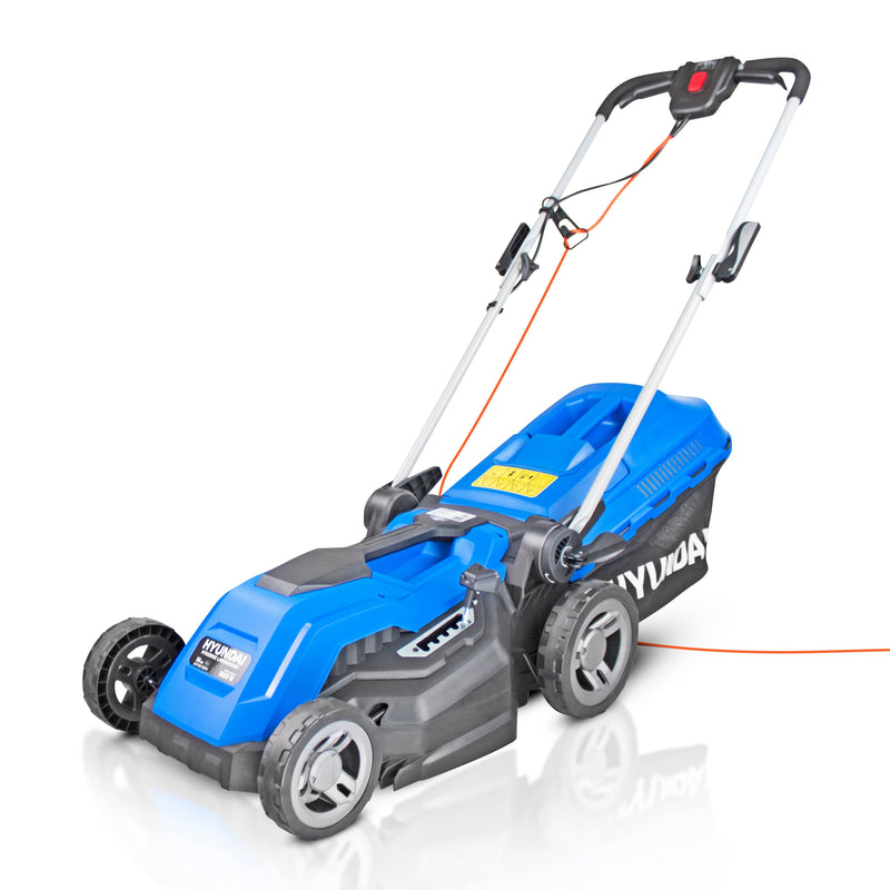 Hyundai Lawnmower Hyundai 38cm 1600w Corded Electric Roller Mulching Lawnmower - HYM3800E 5056275755904 HYM3800E - Buy Direct from Spare and Square