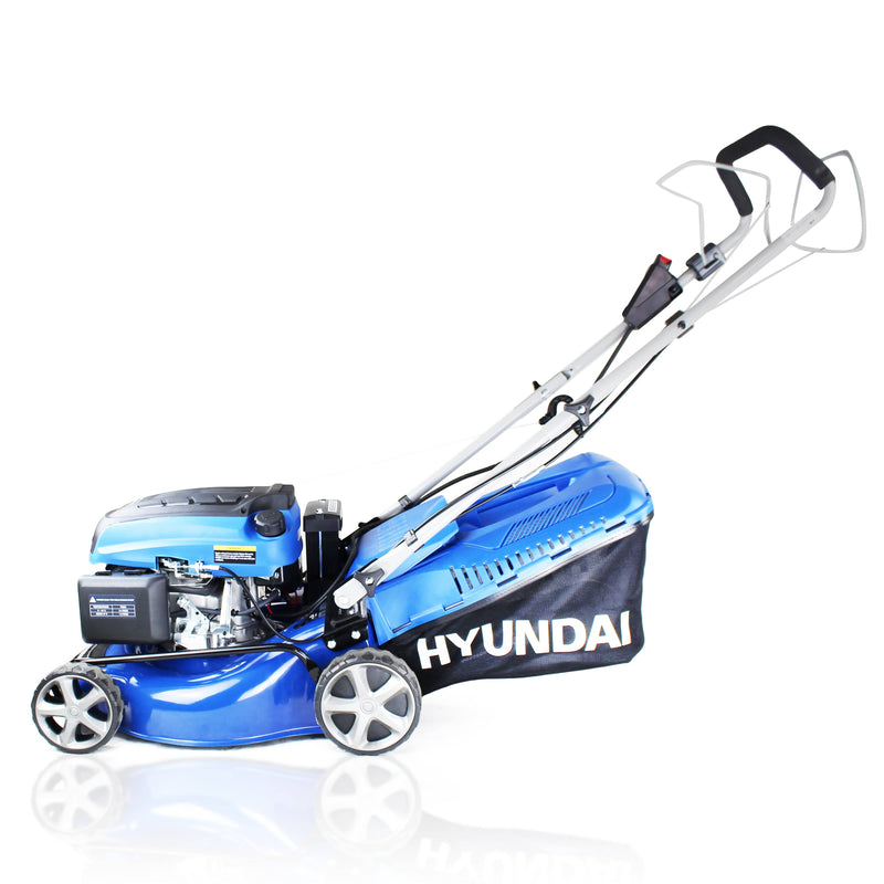 Hyundai Lawnmower Hyundai 42cm 139cc Electric-Start Self-Propelled Petrol Lawnmower - HYM430SPE 5056275704339 HYM430SPE - Buy Direct from Spare and Square