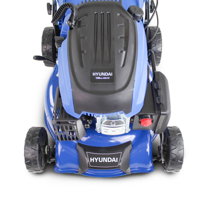 Hyundai Lawnmower Hyundai 43cm 139cc Self-Propelled Petrol Lawnmower - HYM430SP 600231973991 HYM430SP - Buy Direct from Spare and Square