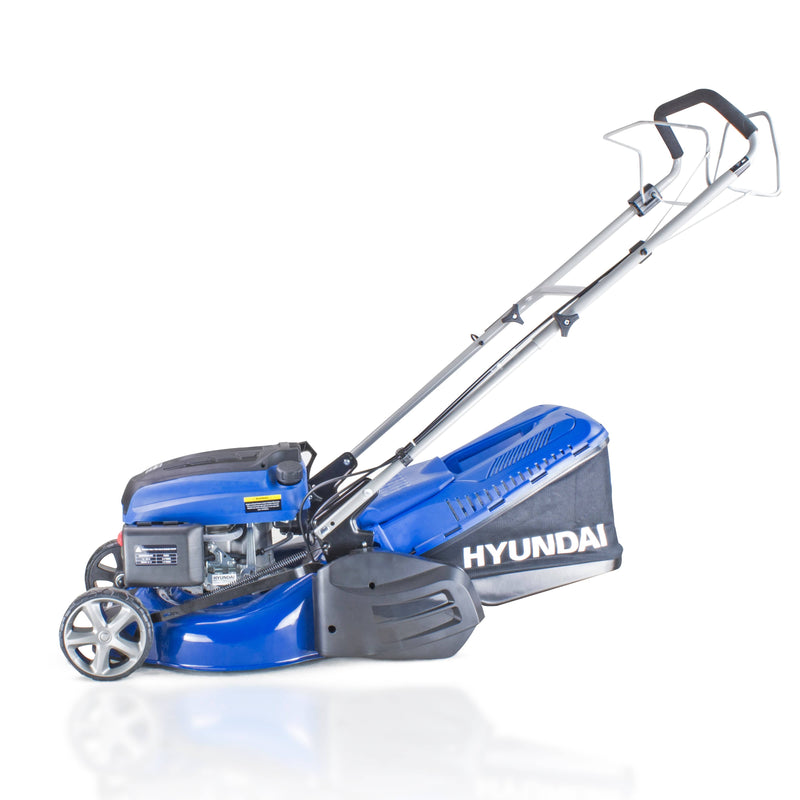 Hyundai Lawnmower Hyundai 43cm 139cc Self-Propelled Petrol Roller Lawnmower - HYM430SPR 5056275756062 HYM430SPR - Buy Direct from Spare and Square