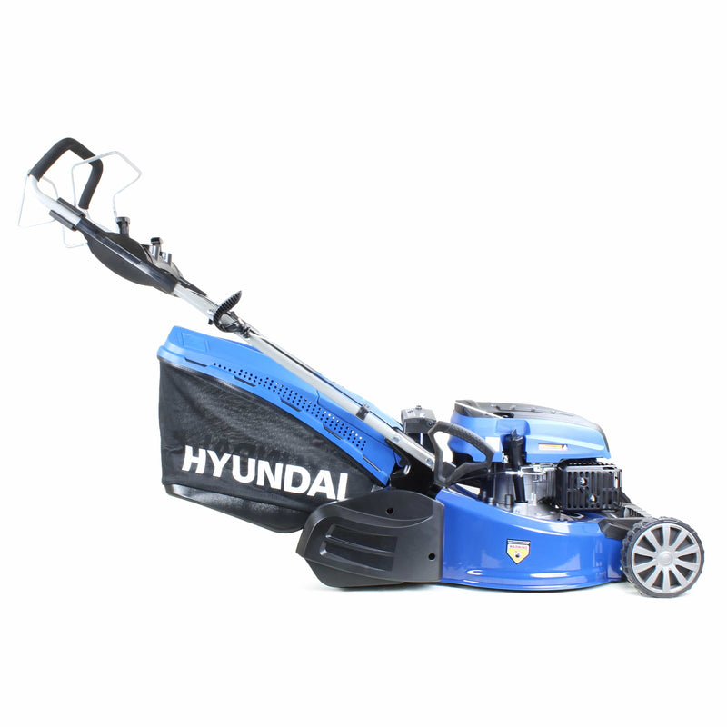 Hyundai Lawnmower Hyundai 48cm 139cc Electric-Start Self-Propelled Petrol Roller Lawnmower - HYM480SPER 5056275756086 HYM480SPER - Buy Direct from Spare and Square