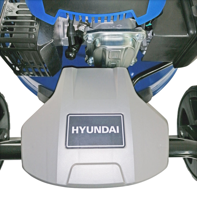 Hyundai Lawnmower Hyundai 51cm 196cc Electric-Start Self-Propelled Heavy Duty Petrol Lawnmower - HYM510SPEZ 5056275759001 HYM510SPEZ - Buy Direct from Spare and Square