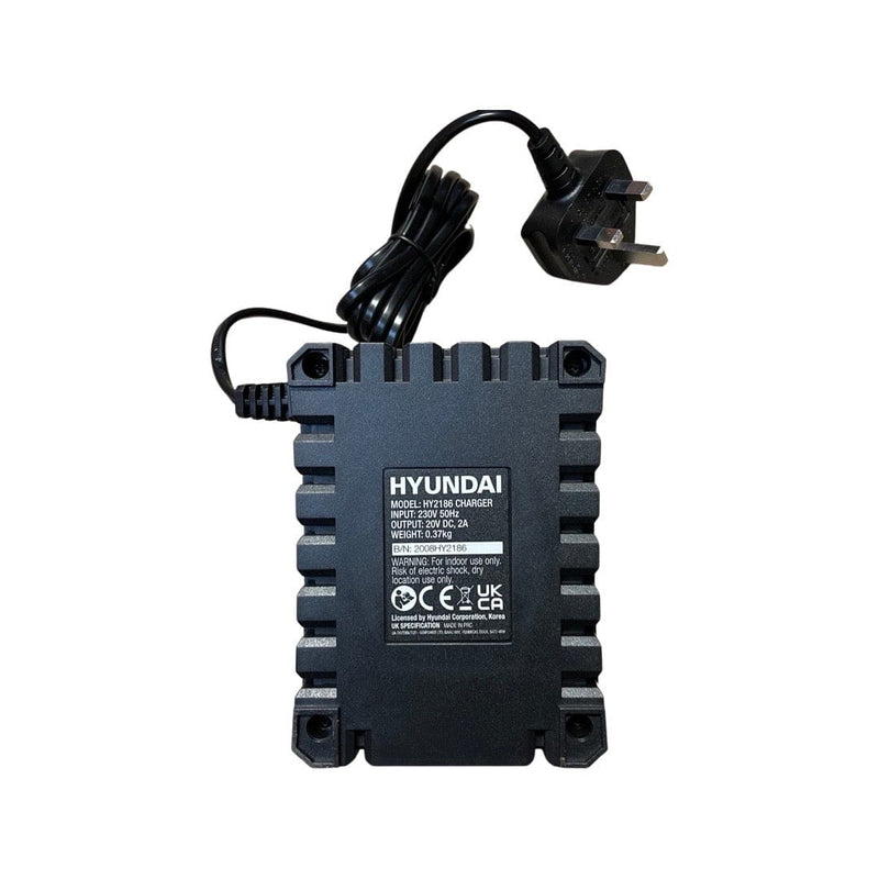 Hyundai Lawnmower Spares Genuine Hyundai 20v Battery Charger For All 20v Garden Range Batteries HY2186 - Buy Direct from Spare and Square