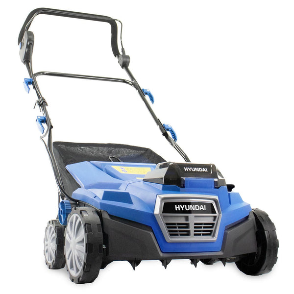 Hyundai Scarifier Hyundai 38cm Cordless Battery 2 x 20v Lawn Scarifier - HY2196 Lawn Aerator 5059608404098 HY2196 - Buy Direct from Spare and Square