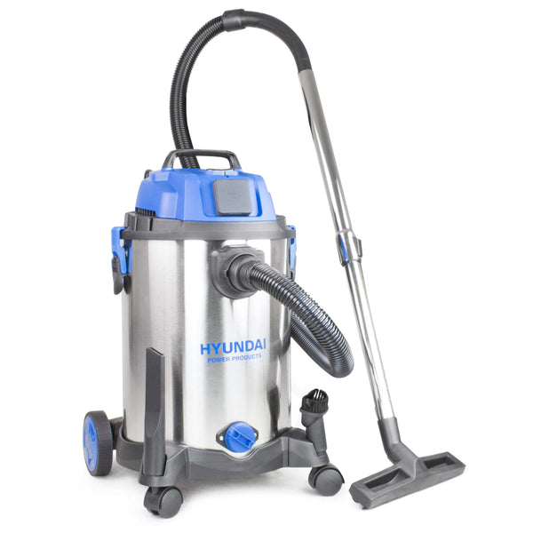 Hyundai Vacuum Cleaner Hyundai HYVI3014 1400w Wet and Dry Vacuum Cleaner 30l With Power Tool Socket 5056275755430 HYVI3014 - Buy Direct from Spare and Square