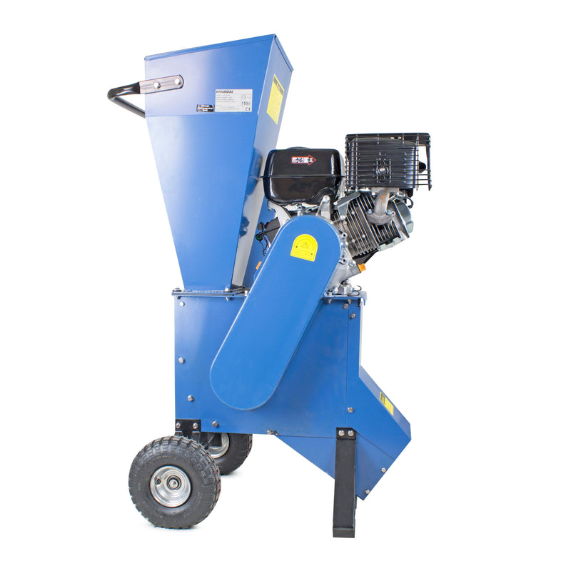 Hyundai Wood Chipper Hyundai 420cc Petrol Powered Wood Chipper / Shredder / Mulcher - HYCH1400 5056275755881 HYCH1400 - Buy Direct from Spare and Square