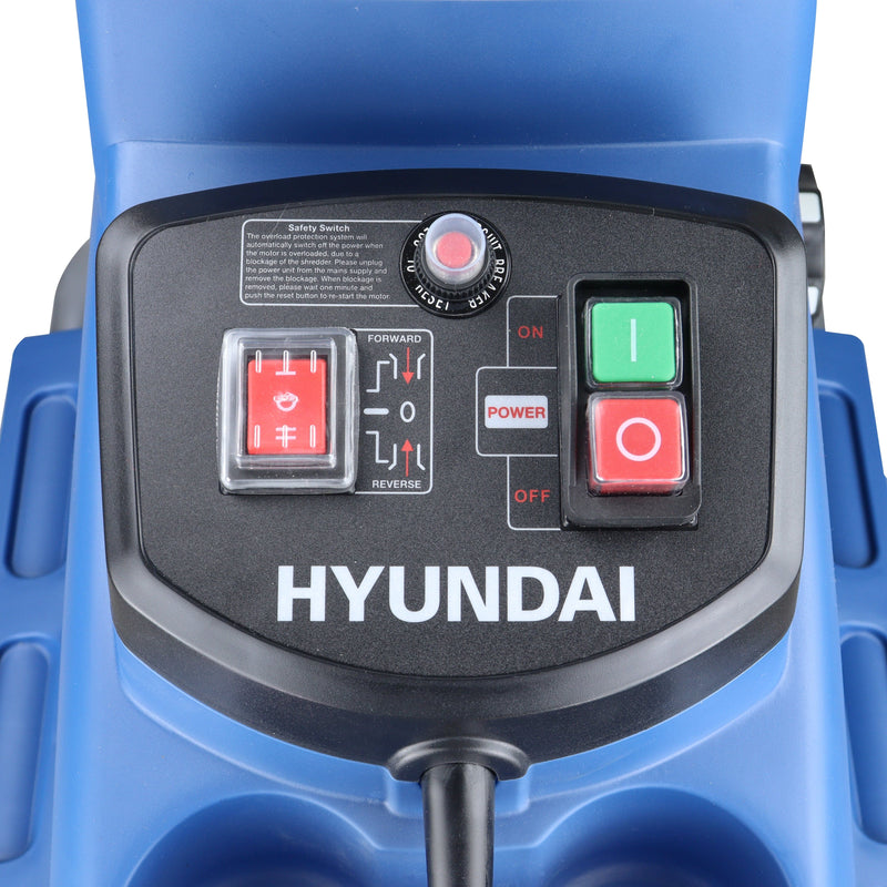 Hyundai Wood Chipper Hyundai Electric Quiet Garden Shredder 2800w - HYCH2800ES 5056275799786 HYCH2800ES - Buy Direct from Spare and Square