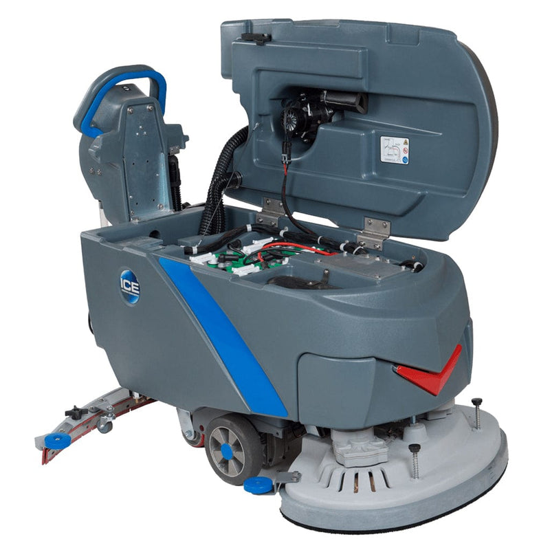 Intelligent Cleaning Equipment Scrubber Dryer Intelligent Cleaning Equipment i32BT Walk Behind Scrubber Dryer With Traction - 32 Inch i32BT - Buy Direct from Spare and Square