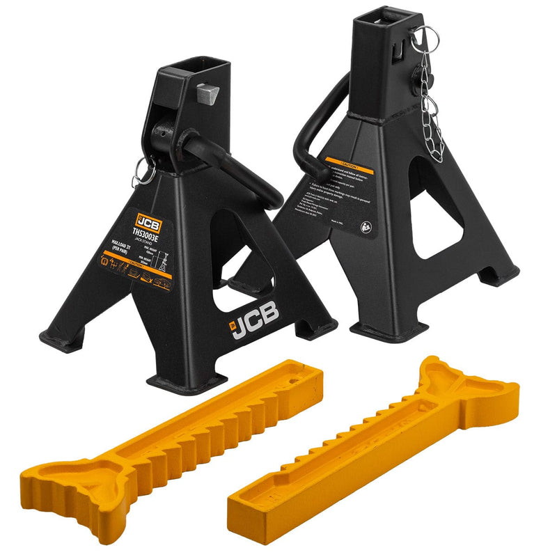 JCB Axle Stands JCB 3 Tonne Automotive Ratchet Axle Stand Set JCB-TH53003E - Buy Direct from Spare and Square