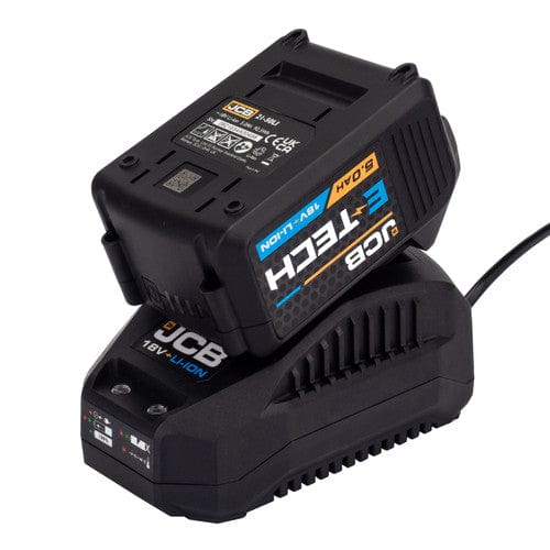 JCB Batteries & Accessories JCB 18v 5.0Ah Battery and 2.4A Fast Charger Pack For JCB 18v Range 21-50LIBTFC - Buy Direct from Spare and Square