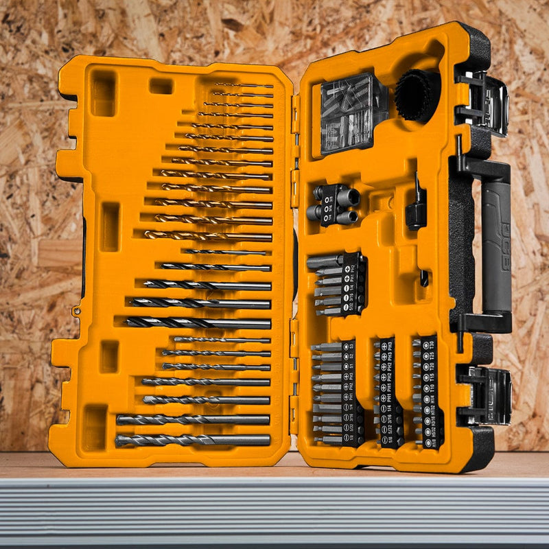 JCB Drill Bits JCB 100 Piece Drill Bit Set In Storage Case JCB-PTA-100 - Buy Direct from Spare and Square