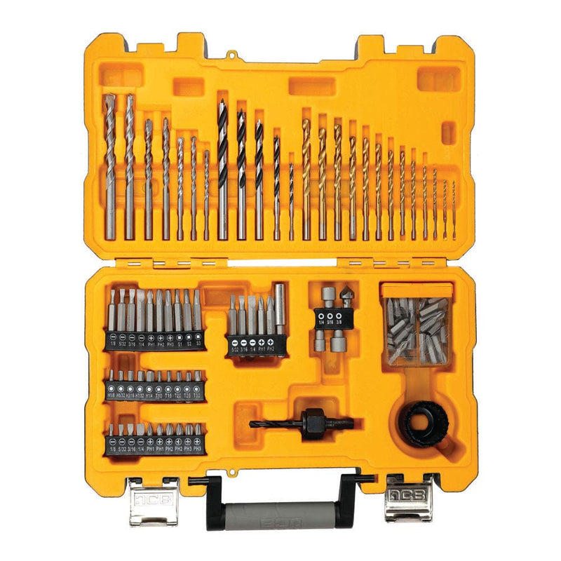 JCB Drill Bits JCB 100 Piece Drill Bit Set In Storage Case JCB-PTA-100 - Buy Direct from Spare and Square