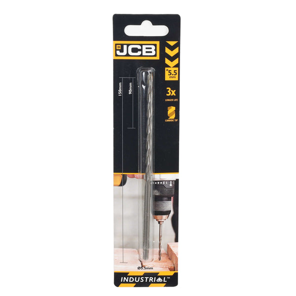 JCB Drill Bits JCB Masonry Drill Bit 5.5 x 150 mm 5055803301019 - Buy Direct from Spare and Square