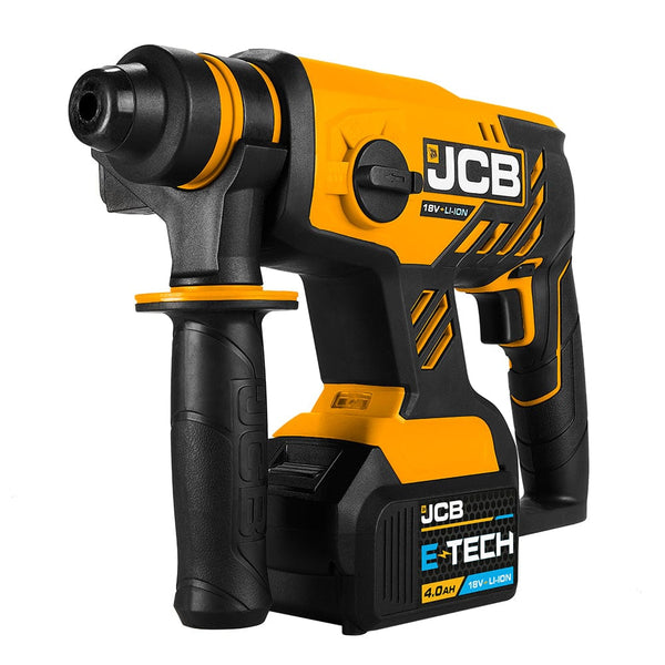 JCB Drills JCB 18V 1.7J Brushless SDS Rotary Hammer Drill with 4.0Ah Li-ion Battery & Charger in W-BOXX 136 Power Tool Case JCB-18BLRH-4X-W - Buy Direct from Spare and Square