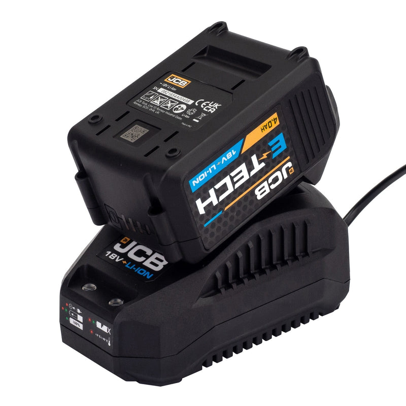 JCB Drills JCB 18V 45Nm Cordless Combi Drill, 4.0Ah Li-Ion Battery, 2.4A charger 21-18CD-4XB - Buy Direct from Spare and Square