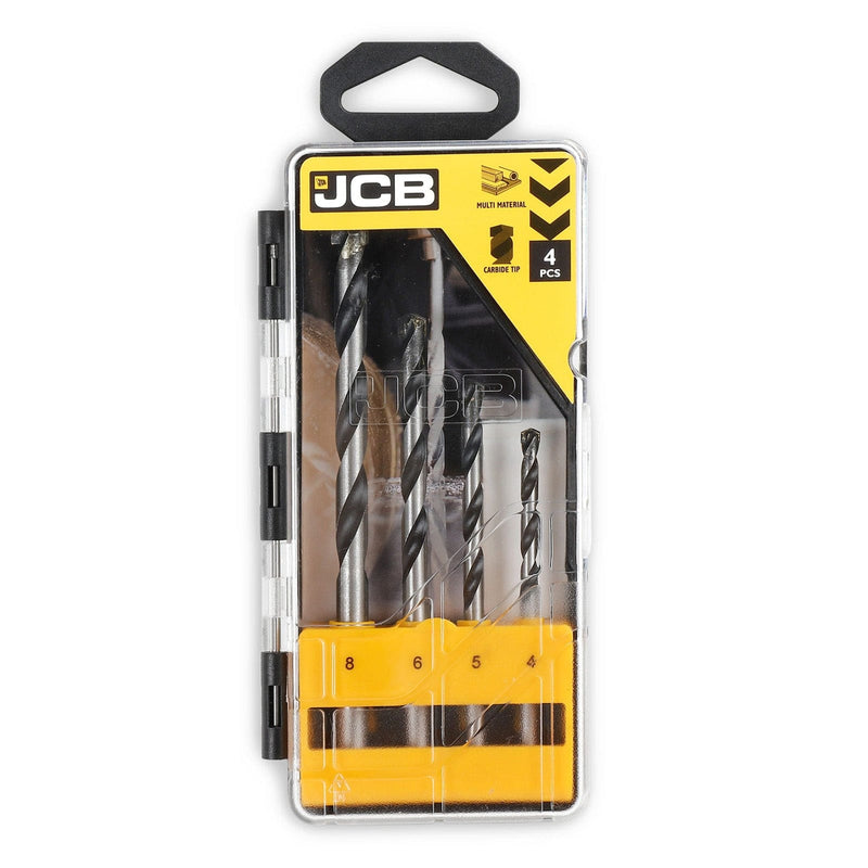 JCB Drills JCB 18V Brushless Drill Driver, 1/4" Hex Chuck,  2.0Ah Li-Ion Battery, 2.4A fast charger, 4 Pcs Drill Bit Set in W-Boxx 136 21-18BLDD-2X-WB - Buy Direct from Spare and Square